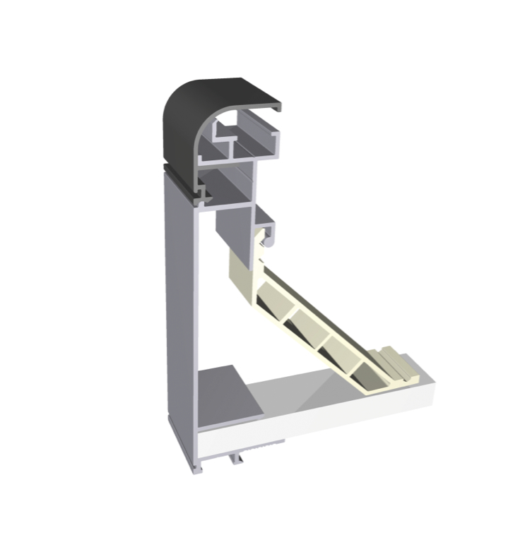 (Italiano) ART. 6113B – PROFILO MONOFACCIALE TECNOBLOCK – Sp.re 147 Mm